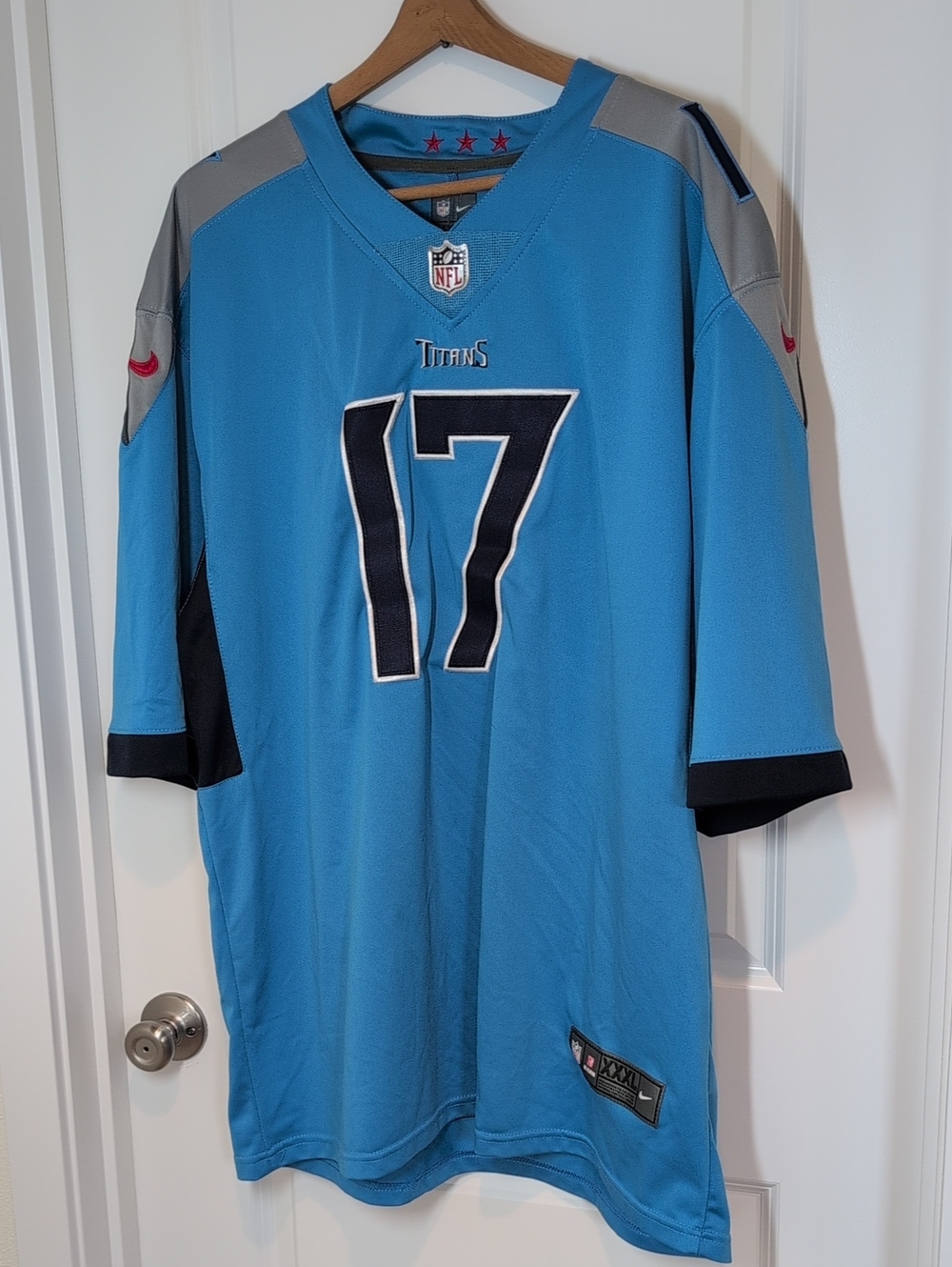 NFL Tennessee Titans Light Blue #17 Men’s Football Jersey